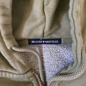 jade green hoodie zip up